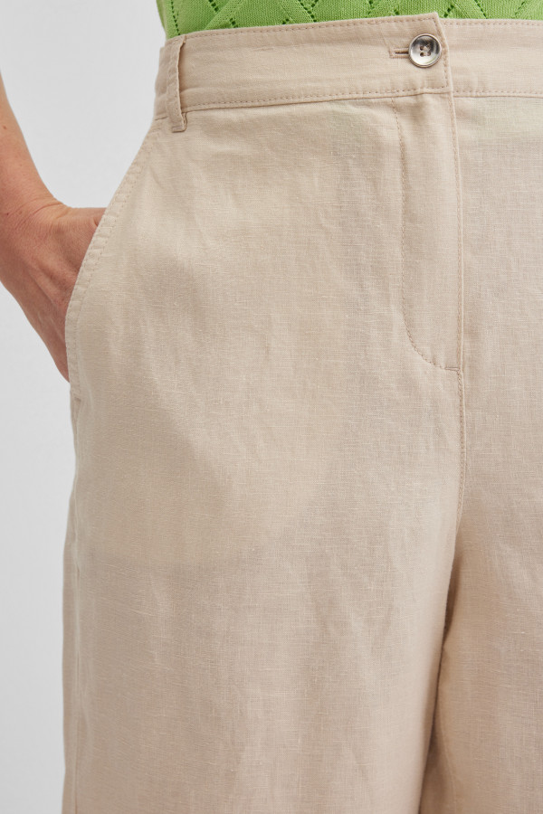 Шорты бермуды изо льна