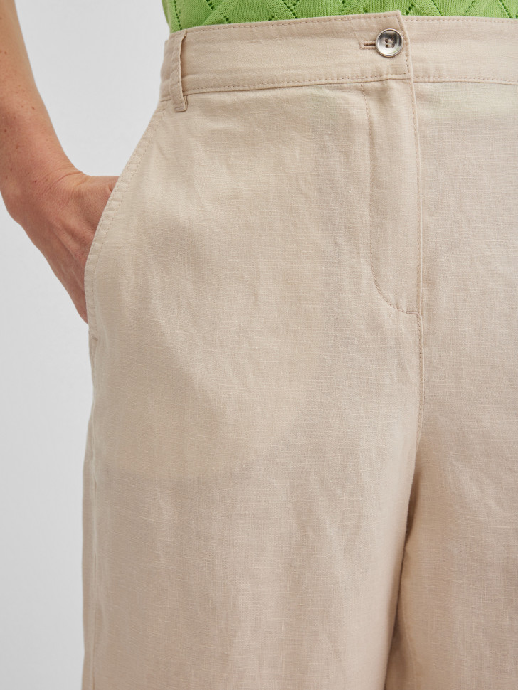 Шорты бермуды изо льна