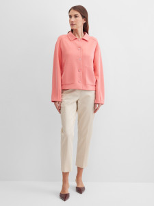 Жакет трикотажный с накладными карманами