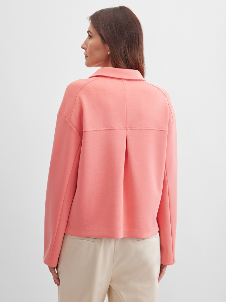 Жакет трикотажный с накладными карманами