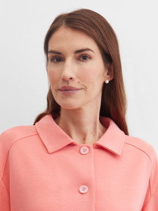 Жакет трикотажный с накладными карманами