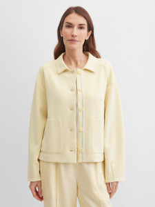 Жакет трикотажный с накладными карманами