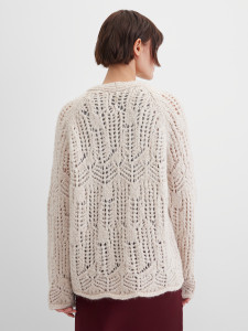 Кардиган ажурной вязки