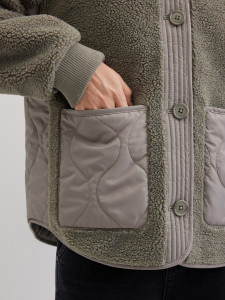 Куртка Тедди со стеганой отделкой