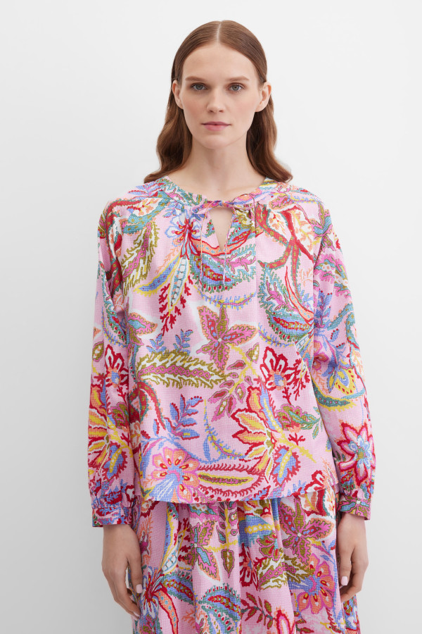 Блузка с длинным рукавом