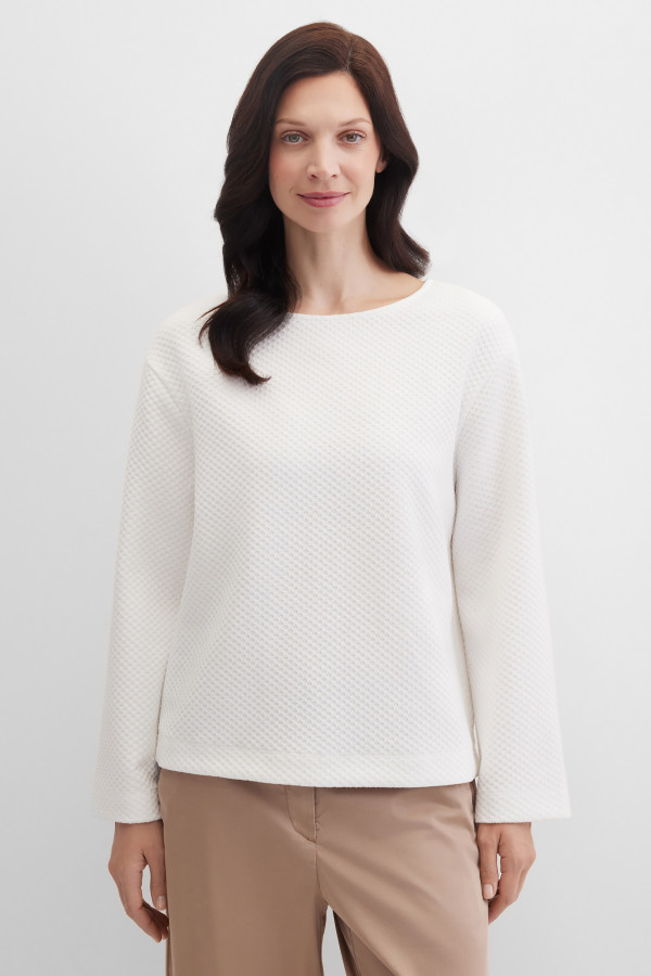 Свитшот из фактурного трикотажа