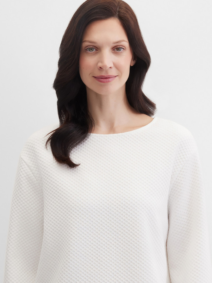 Свитшот из фактурного трикотажа