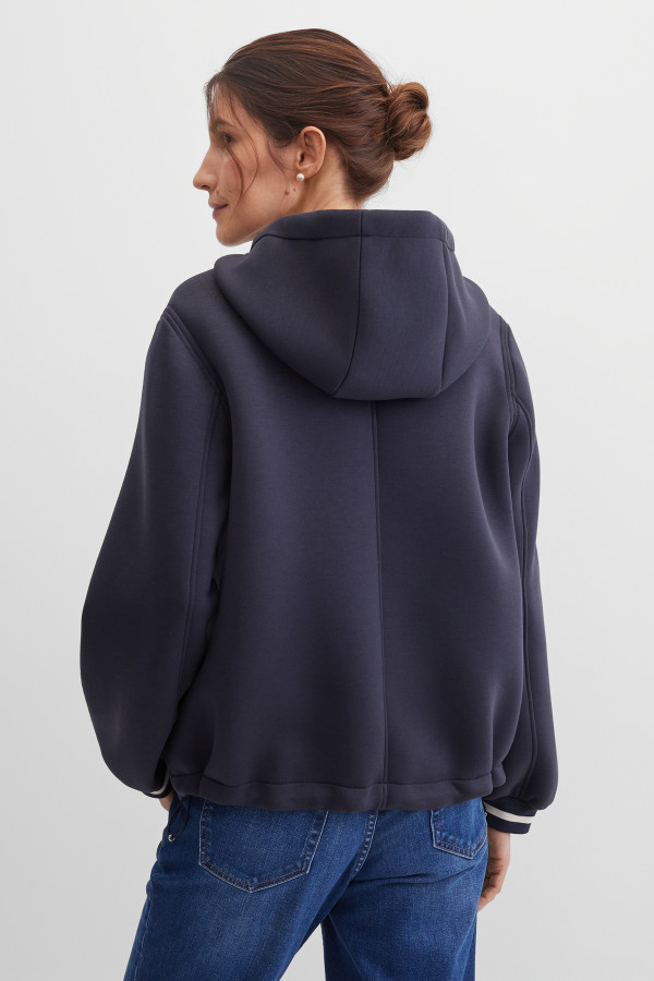 Толстовка с капюшоном из ткани скуба