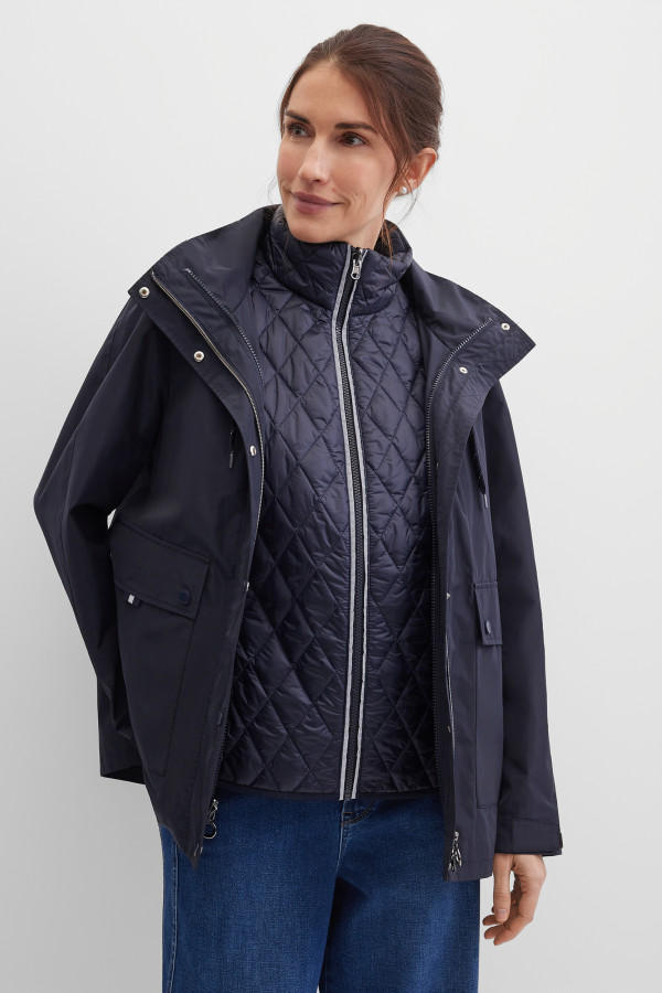 Куртка-трансформер с жилетом и капюшоном