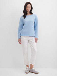 Свитшот из фактурного трикотажа