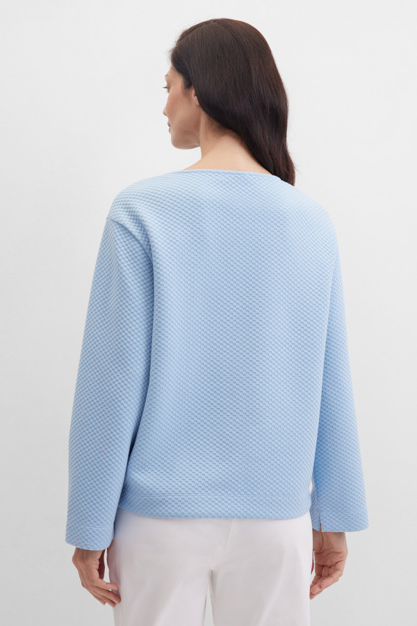 Свитшот из фактурного трикотажа