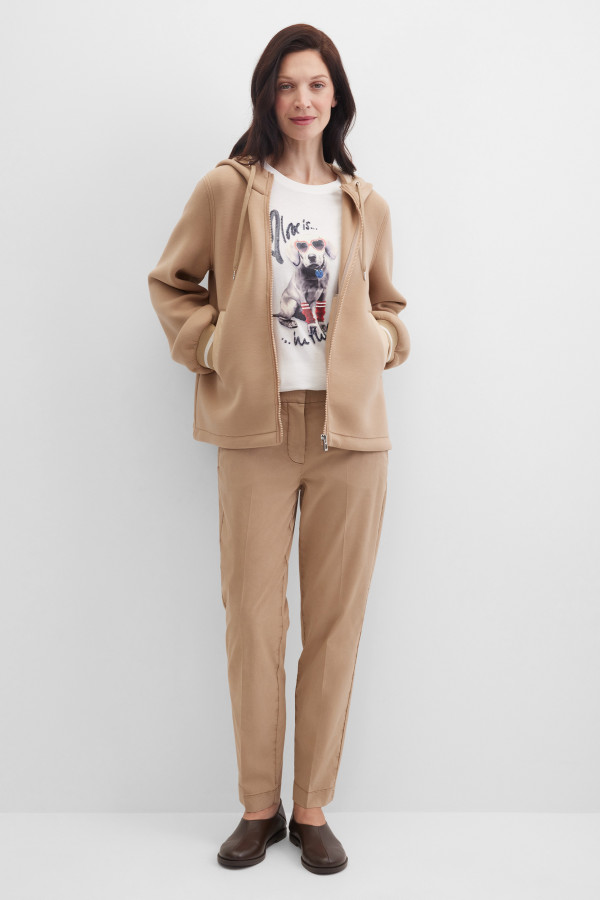 Толстовка с капюшоном из ткани скуба