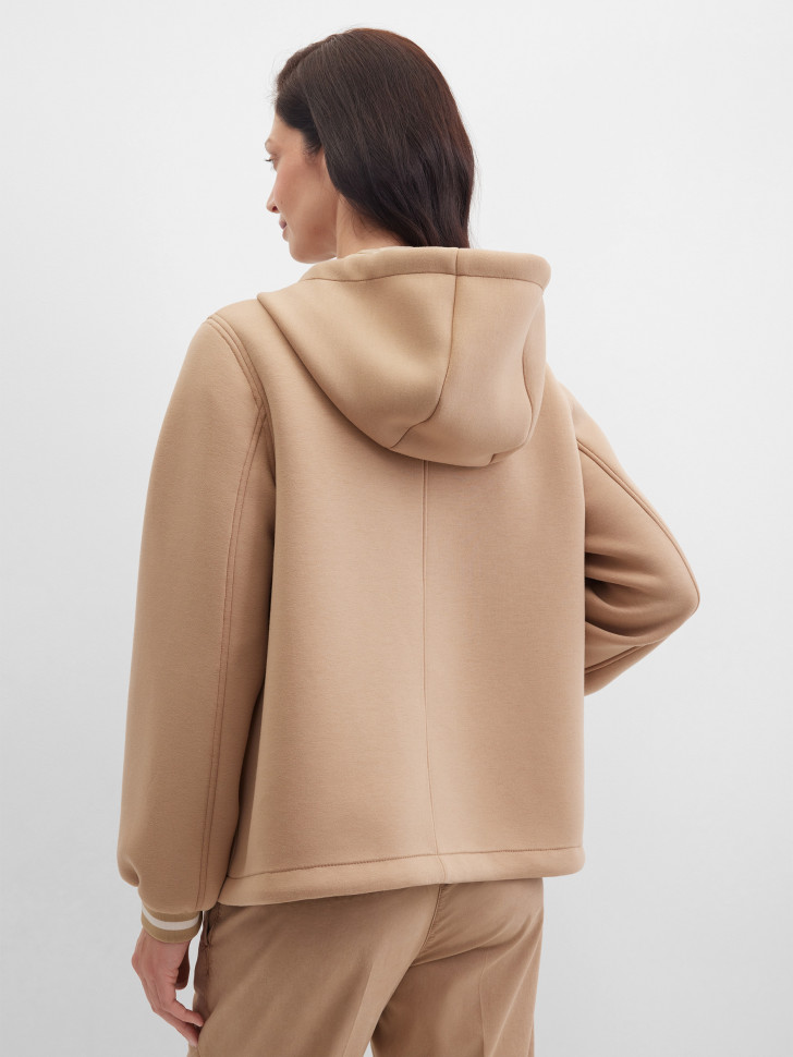 Толстовка с капюшоном из ткани скуба