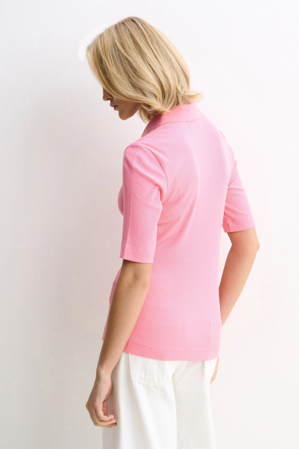 Поло с отложным воротником