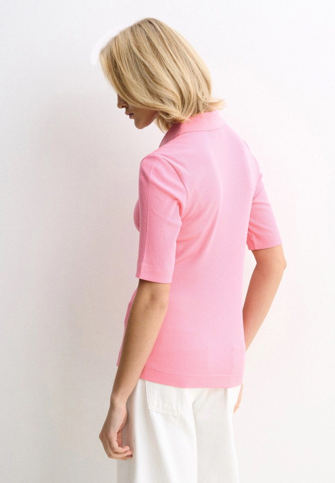 Поло с отложным воротником