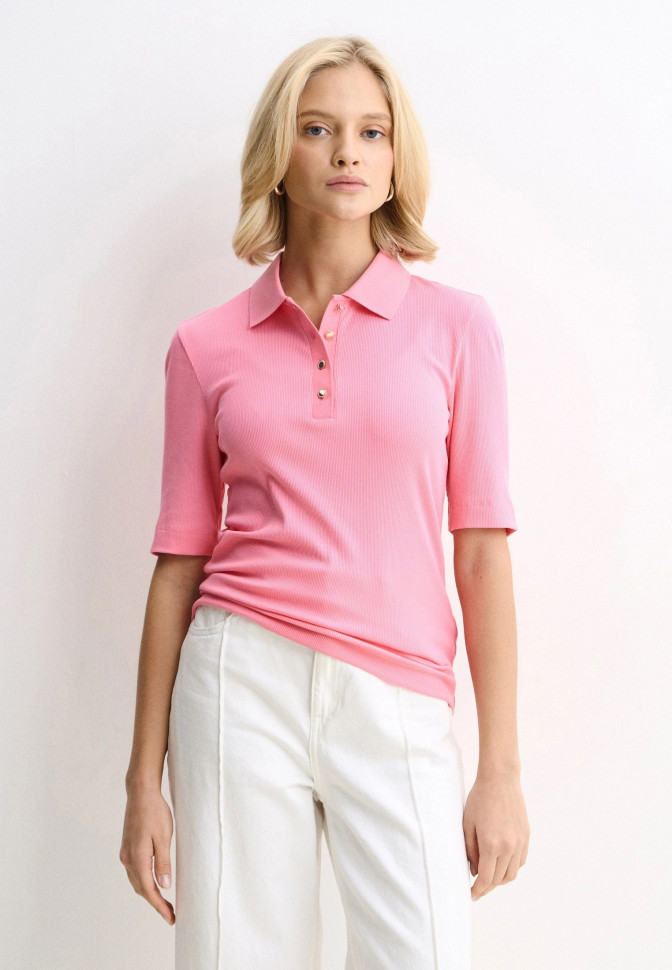 Поло с отложным воротником