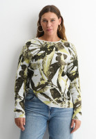 Джемпер с принтом прямого кроя