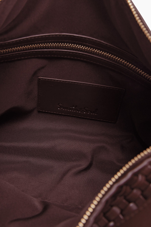 Сумка с плетением