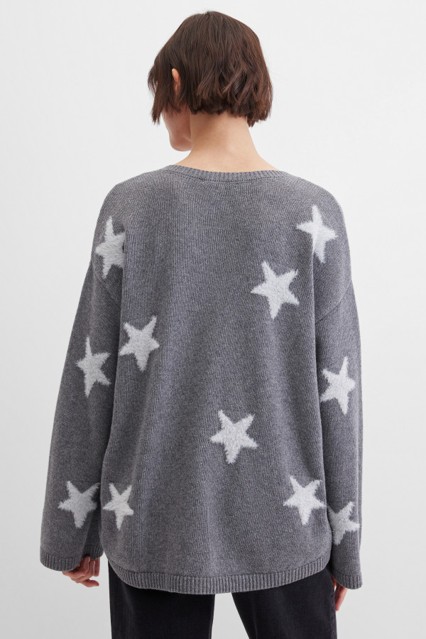 Пуловер с рисунком