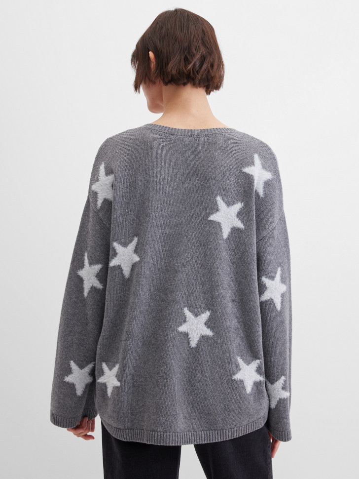 Пуловер с рисунком