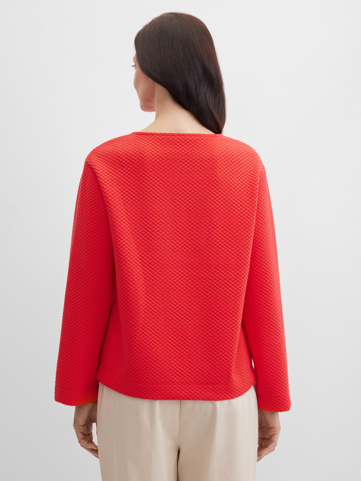 Свитшот из фактурного трикотажа