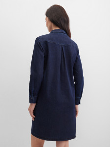 Платье джинсовое миди прямое