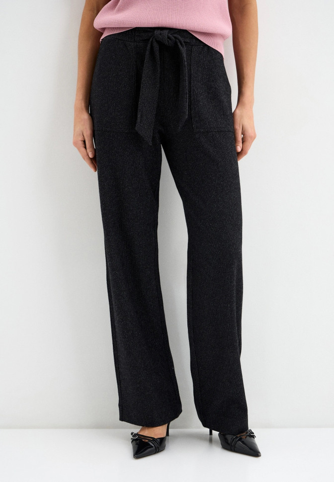 Брюки широкие из трикотажа