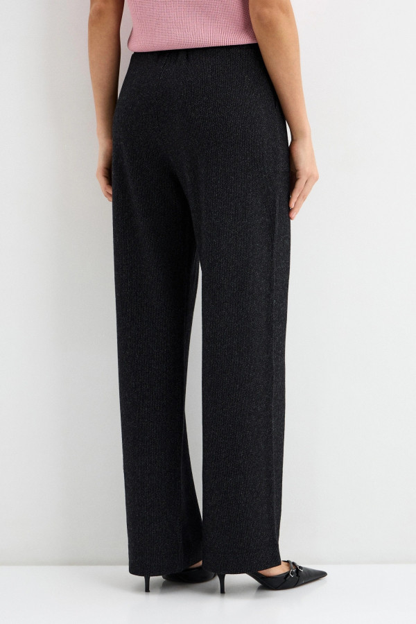 Брюки широкие из трикотажа