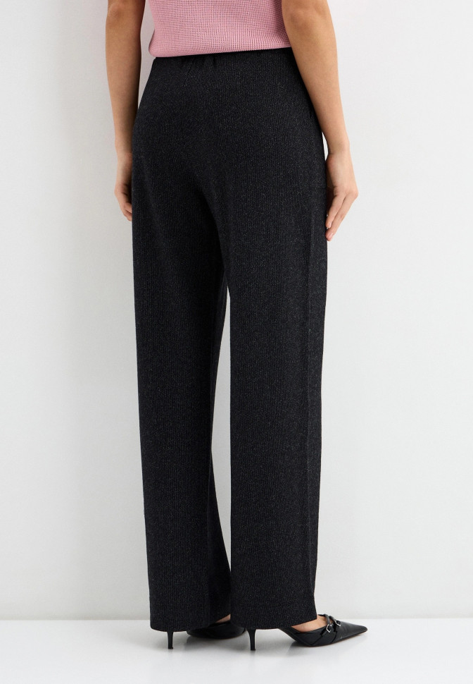 Брюки широкие из трикотажа