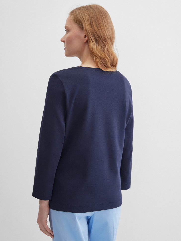 Лонгслив с рукавами 3/4 с декором