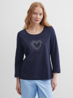 Лонгслив с рукавами 3/4 с декором