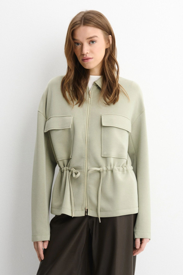 Жакет сафари с карманами