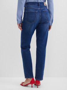 Джинсы зауженные с эффектом потертости