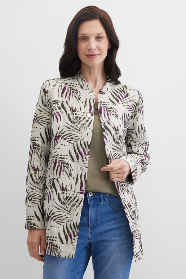 Жакет однобортный удлиненный