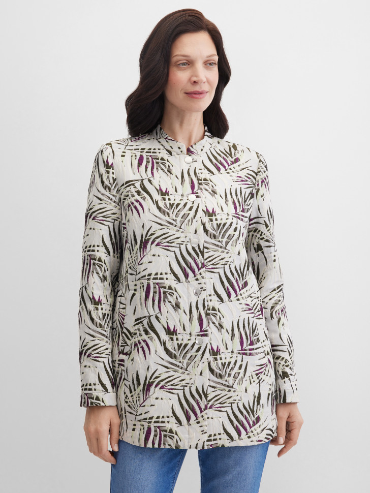 Жакет однобортный удлиненный