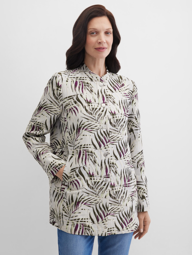 Жакет однобортный удлиненный