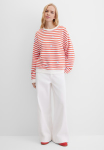 Свитшот свободный в полоску