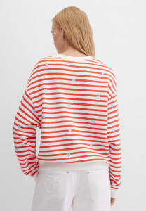 Свитшот свободный в полоску