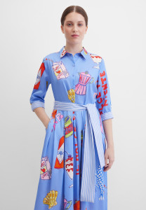 Платье-рубашка миди