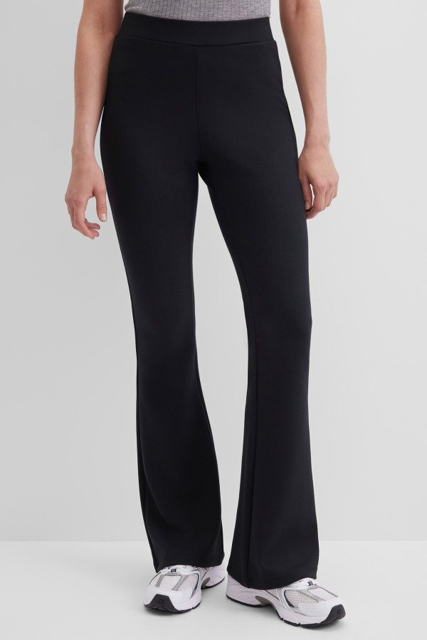 Брюки клеш трикотажные