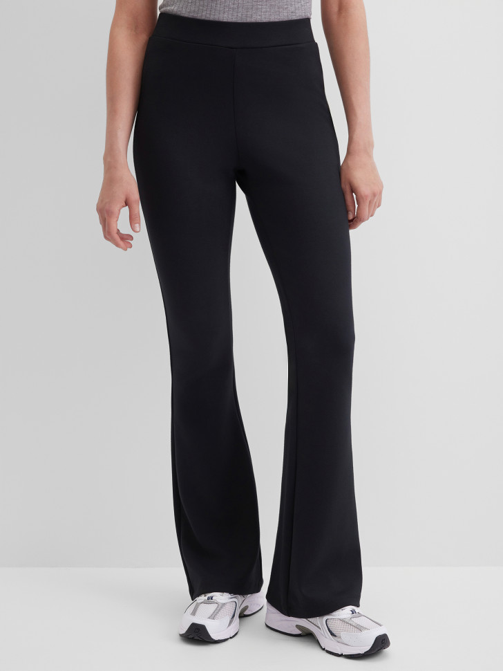 Брюки клеш трикотажные