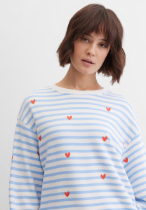 Свитшот свободный в полоску