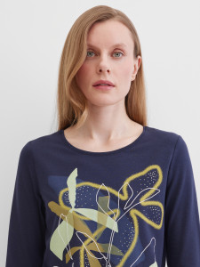 Лонгслив с принтом