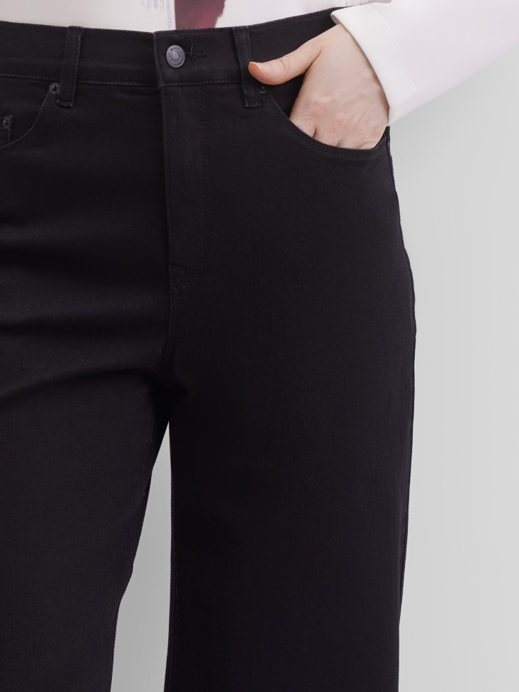 Джинсы wide leg с высокой посадкой
