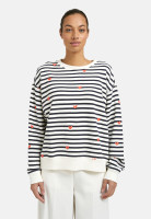 Свитшот свободный в полоску