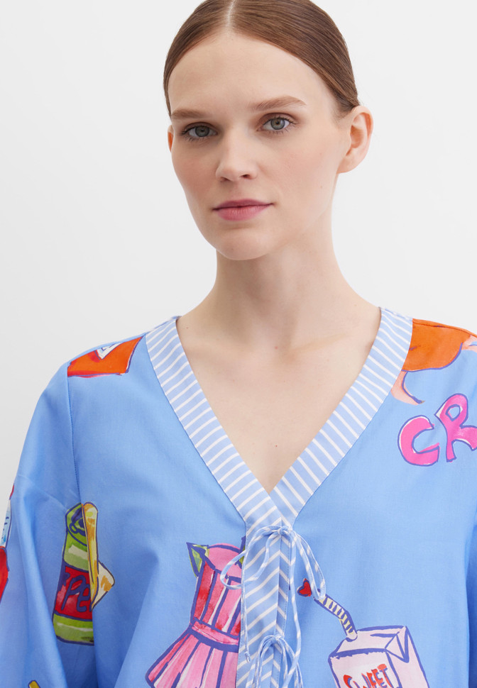 Блузка с длинным рукавом