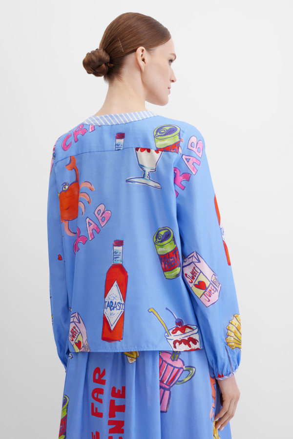 Блузка с длинным рукавом