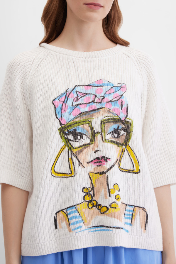 Джемпер свободный