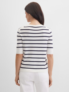 Джемпер с коротким рукавом в полоску