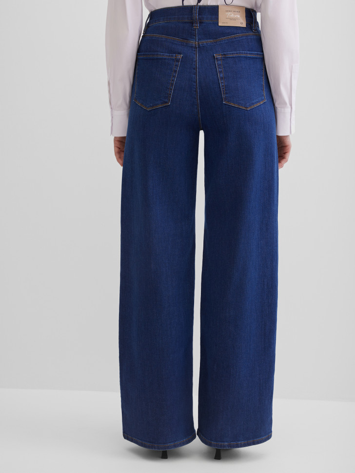 Джинсы wide leg с высокой посадкой